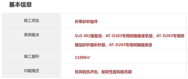 施工項目: 環(huán)氧彩砂地坪