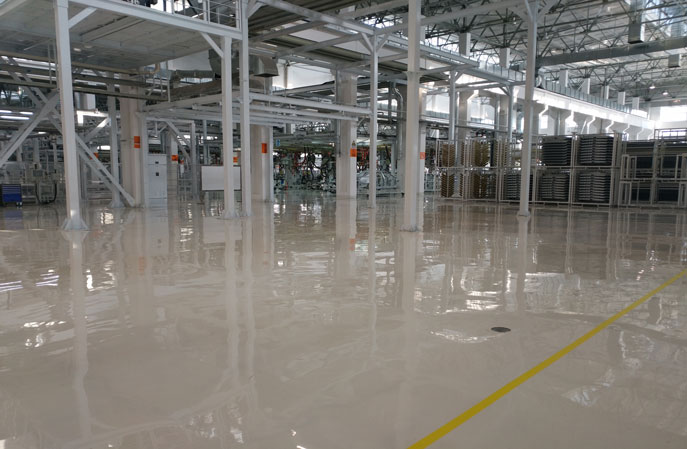 環(huán)氧地坪漆工廠車間