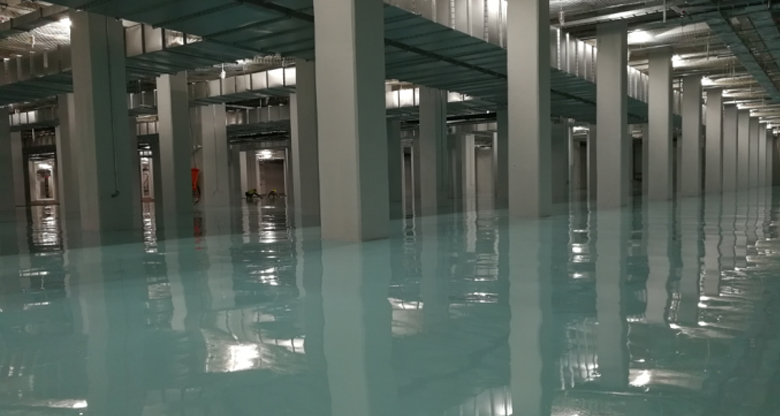 合肥京東方環(huán)氧防靜電自流平案例