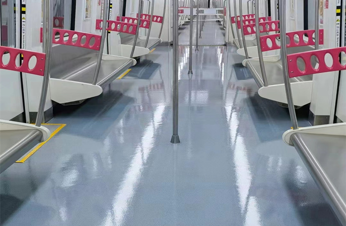 地鐵塑膠地板翻新保養(yǎng)后