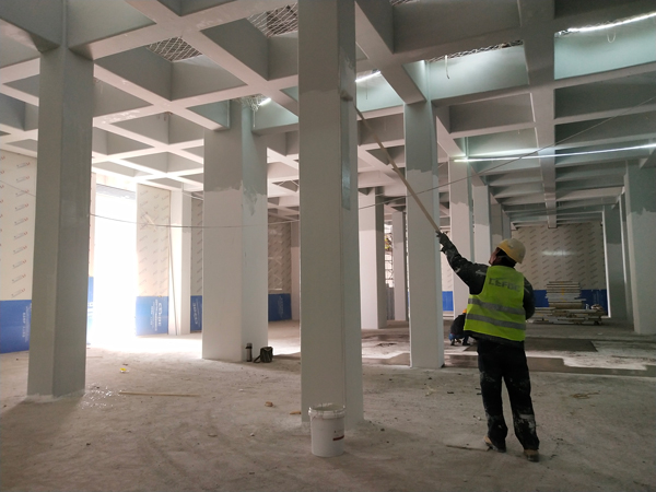 防靜電墻面底漆施工