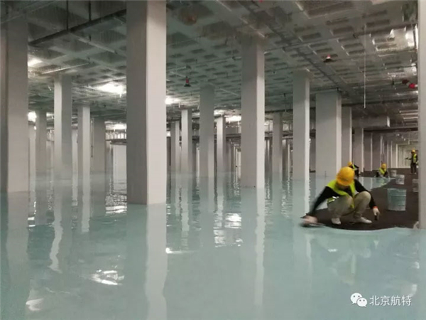 京東方電子廠房防靜電地坪漆與施工首選航特地坪漆廠家-北京航特